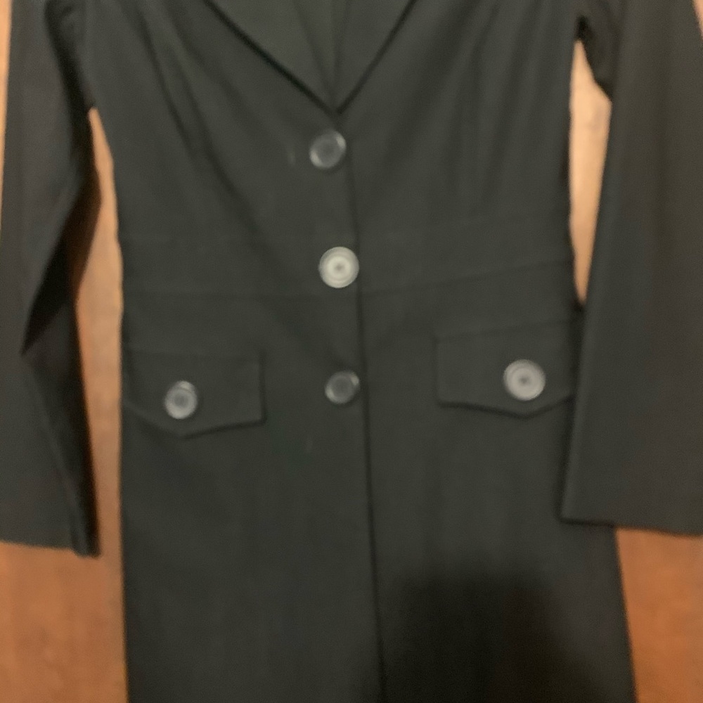 Black trench coat dress